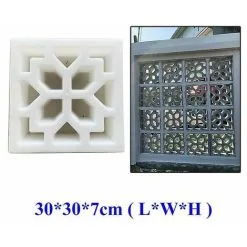 Soleil Cement Antique Brick Mold Square Garden Path Wall Making Brick Mold 3d Sculpture Non-slip Concrete Plastic Paving Mold 30307cm