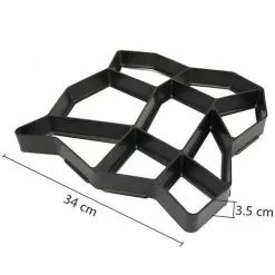 Soleil Manual Paving Cement Brick Concrete Molds DIY Plastic Path Maker Mold Garden Stone Road Paving Mold Garden Building Decoration