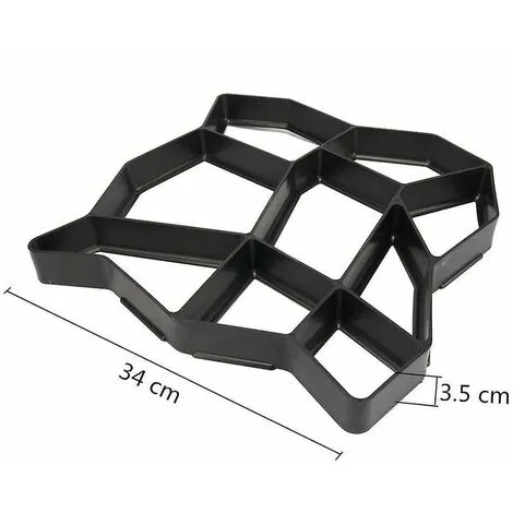 Soleil Manual Paving Cement Brick Concrete Molds DIY Plastic Path Maker Mold Garden Stone Road Paving Mold Garden Building Decoration 3 Soleil Manual Paving Cement Brick Concrete Molds DIY Plastic Path Maker Mold Garden Stone Road Paving Mold Garden Building Decoration