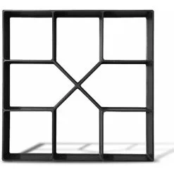 ECHOO Concrete Mold Sidewalk Paving DIY Mold Formwork Mold Plastic Molding For Patio Slabs Tread Plates Garden Paving Slabs (40x40x4cm)