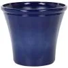 Beliani Outdoor Patio Garden Flower Pot Planter Fibre 50 X 50 X 44 Cm Navy Blue Kokkino 2 Beliani Outdoor Patio Garden Flower Pot Planter Fibre 50 X 50 X 44 Cm Navy Blue Kokkino -Indoor Flower Pot 13657505 1