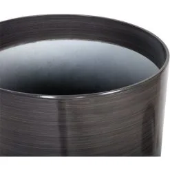 Beliani Garden Indoor Glamorous Flower Pot Round Planter Grey 35 X 35 X 35 Cm Vagia -Indoor Flower Pot 13657533 4