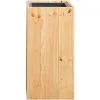 Beliani Large Tall Wooden Plant Pot Pine Indoor Outdoor With Insert 28 X 28 Cm Sykia