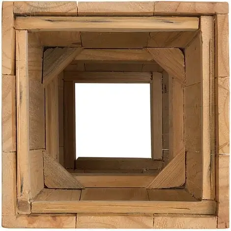 Beliani Planter Light Wood Natural Pine Plastic Insert 28 X 28 Cm Larisa 7 Beliani Planter Light Wood Natural Pine Plastic Insert 28 X 28 Cm Larisa - Image 5