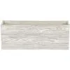 Beliani Modern Outdoor Indoor Flower Pot Light Wood Fibre Clay Rectangular 54x17cm Paos -Indoor Flower Pot 13692967 1