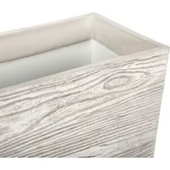 Beliani Modern Outdoor Indoor Flower Pot Light Wood Fibre Clay Rectangular 42x13cm Paos 11 Beliani Modern Outdoor Indoor Flower Pot Light Wood Fibre Clay Rectangular 42x13cm Paos -Indoor Flower Pot 13692968 5