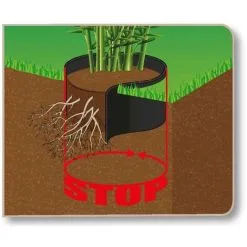 Root Barrier Sheet 0.7 X 3 M HDPE Black 6030226 Nature -Indoor Flower Pot 1544187 4