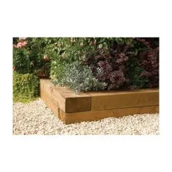 ROWLINSONS Timber Blocks 0.9m (Pack Of 2) L X90 W X20 Hx10 Cm