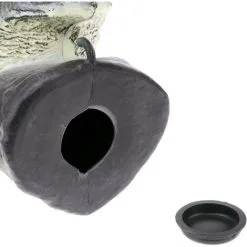 PrimeMatik - Scarecrow Owl Figure With Reflective Eyes 40cm Male -Indoor Flower Pot 16097990 5