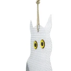 PrimeMatik - Bird Repellents Of Birds And Pests Scarecrow Reflective Owl With Rattles -Indoor Flower Pot 16098002 4