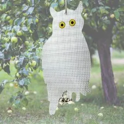 PrimeMatik - Bird Repellents Of Birds And Pests Scarecrow Reflective Owl With Rattles -Indoor Flower Pot 16098002 5