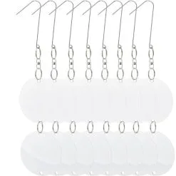 PrimeMatik - Reflective Discs Bird Repellents Bird Repeller Scarecrow 8-pack
