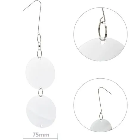 PrimeMatik - Reflective Discs Bird Repellents Bird Repeller Scarecrow 8-pack 4 PrimeMatik - Reflective Discs Bird Repellents Bird Repeller Scarecrow 8-pack - Image 2