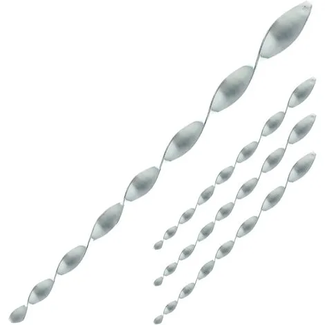 PrimeMatik - Hanging Scarecrow Spiral Bar For Birds Repelling 50cm Rotating 360º For Garden 4-pack 3 PrimeMatik - Hanging Scarecrow Spiral Bar For Birds Repelling 50cm Rotating 360º For Garden 4-pack