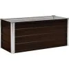 Garden Raised Bed Brown 100x40x45 Cm Galvanised Steel VidaXL -Indoor Flower Pot 16502188 1