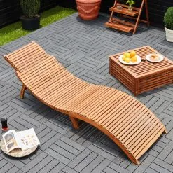 Deuba WPC Decking Tiles For Patio Garden Terrace Outdoor 30x30cm (12x12IN) Classic Anthracite 8 Deuba WPC Decking Tiles For Patio Garden Terrace Outdoor 30x30cm (12x12IN) Classic Anthracite -Indoor Flower Pot 18456757 2