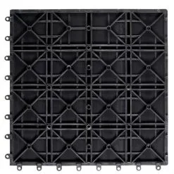 Deuba WPC Decking Tiles For Patio Garden Terrace Outdoor 30x30cm (12x12IN) Classic Anthracite 10 Deuba WPC Decking Tiles For Patio Garden Terrace Outdoor 30x30cm (12x12IN) Classic Anthracite -Indoor Flower Pot 18456757 4