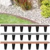 Deuba Lawn Edge Garden Boarder Palisade Fence Border Edging Terracotta / 3.8m -Indoor Flower Pot 18456801 1