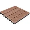 Deuba WPC Decking Tiles For Patio Garden Terrace Outdoor 30x30cm (12x12IN) Classic Terracotta -Indoor Flower Pot 18514453 1