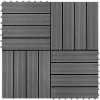 Hommoo 22 Pcs Decking Tiles 30x30 Cm 2 Sqm WPC Teak Colour VD20442 2 Hommoo 22 Pcs Decking Tiles 30x30 Cm 2 Sqm WPC Teak Colour VD20442 -Indoor Flower Pot 22834730 1