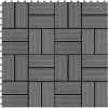 Hommoo 22 Pcs Decking Tiles 30x30 Cm 2 Sqm WPC Grey VD20452 -Indoor Flower Pot 22834734 1