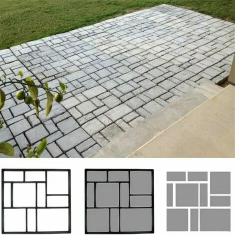 Unho 60x 50x 5CM / BIG 10 Tier Crazy Path Maker Mold Paving Patio Concrete Road Mold 4 Unho 60x 50x 5CM / BIG 10 Tier Crazy Path Maker Mold Paving Patio Concrete Road Mold - Image 2