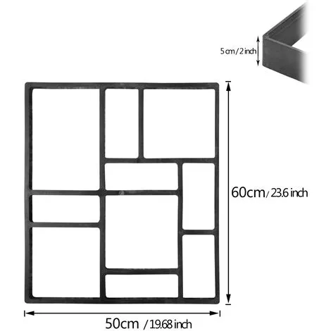 Unho 60x 50x 5CM / BIG 10 Tier Crazy Path Maker Mold Paving Patio Concrete Road Mold 7 Unho 60x 50x 5CM / BIG 10 Tier Crazy Path Maker Mold Paving Patio Concrete Road Mold - Image 5