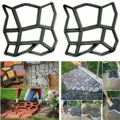 Unho Crazy Patio Driveway Concrete Paving Garden Path Slab Brick Floor Tile Mould