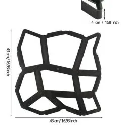 Unho Crazy Patio Driveway Concrete Paving Garden Path Slab Brick Floor Tile Mould -Indoor Flower Pot 25918131 5