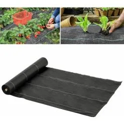Outsunny Weed Barrier Fabric Durable Convenient Design Weed Block Mat 2m X 50m 9 Outsunny Weed Barrier Fabric Durable Convenient Design Weed Block Mat 2m X 50m -Indoor Flower Pot 29441834 3