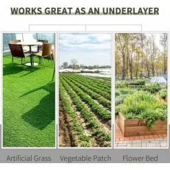 Outsunny Weed Barrier Fabric Durable Convenient Design Weed Block Mat 2m X 50m 11 Outsunny Weed Barrier Fabric Durable Convenient Design Weed Block Mat 2m X 50m -Indoor Flower Pot 29441834 5