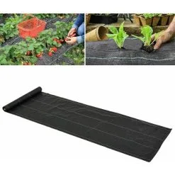 Outsunny Weed Barrier Fabric Durable Convenient Design Weed Block Mat 1m X 50m 9 Outsunny Weed Barrier Fabric Durable Convenient Design Weed Block Mat 1m X 50m -Indoor Flower Pot 29441842 3
