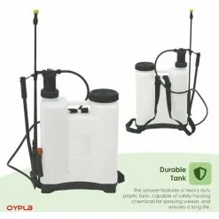 Oypla 20L 20 Litre Backpack Knapsack Pressure Crop Garden Weed Sprayer -Indoor Flower Pot 30096738 5