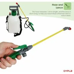 Oypla 5L 5 Litre Pump Action Pressure Crop Garden Weed Sprayer -Indoor Flower Pot 30096784 4