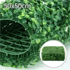 Yaheetech 20"x20" Artificial Boxwood Panels W/Little White Flowers,6PCS,Green 10 Yaheetech 20"x20" Artificial Boxwood Panels W/Little White Flowers,6PCS,Green -Indoor Flower Pot 30121114 4