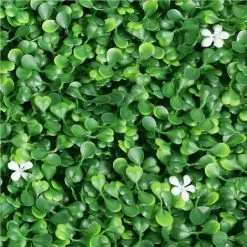 Yaheetech 20"x20" Artificial Boxwood Panels W/Little White Flowers,6PCS,Green 11 Yaheetech 20"x20" Artificial Boxwood Panels W/Little White Flowers,6PCS,Green -Indoor Flower Pot 30121114 5