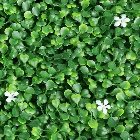Yaheetech 20"x20" Artificial Boxwood Panels W/Little White Flowers,6PCS,Green 7 Yaheetech 20"x20" Artificial Boxwood Panels W/Little White Flowers,6PCS,Green - Image 5