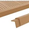 Devenirriche 5 Pcs Decking Angle Trims WPC 170 Cm Teak Colour -Indoor Flower Pot 30314882 1