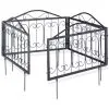 Relaxdays GOTH Set Of 4 Metal Garden Fencing Panels, Yard Fence For Inserting, 33 X 56.5 Cm, Various Colours 1 Relaxdays GOTH Set Of 4 Metal Garden Fencing Panels, Yard Fence For Inserting, 33 X 56.5 Cm, Various Colours -Indoor Flower Pot 32811254 1