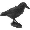 PrimeMatik - Bird Repeller Statue Type Crow Standing 16 X 45 Cm -Indoor Flower Pot 33196799 1