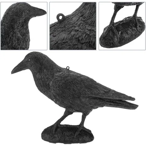 PrimeMatik - Bird Repeller Statue Type Crow Standing 16 X 45 Cm 4 PrimeMatik - Bird Repeller Statue Type Crow Standing 16 X 45 Cm - Image 2