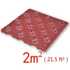 Devenirriche Garden Tiles Plastic Floor Tiles 29 X 29 Cm 24 Pcs -Indoor Flower Pot 33491071 5