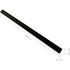 Decking Joist 6 Pcs Black 170x8.5x4.5 Cm WPC VidaXL -Indoor Flower Pot 33644722 3