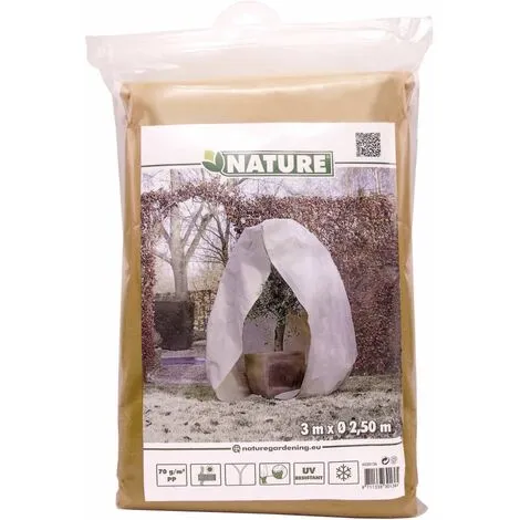 Devenirriche Nature Winter Fleece Cover With Zip 70 G/sqm Beige 3x2.5x2.5 M 7 Devenirriche Nature Winter Fleece Cover With Zip 70 G/sqm Beige 3x2.5x2.5 M - Image 5