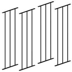 BIRKDALE Fencemate Straight Aluminium Spindle Panel - 770mm X 280mm (4 Pack)