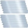 VOUNOT Galvanised Steel Lawn Edging, Metal Garden Edging Landscape Border, 100 X 18 Cm, 10pcs -Indoor Flower Pot 35105198 1