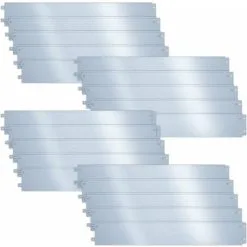 VOUNOT Galvanised Steel Lawn Edging, Metal Garden Edging Landscape Border, 100 X 18 Cm, 20pcs