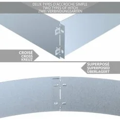 VOUNOT Galvanised Steel Lawn Edging, Metal Garden Edging Landscape Border, 100 X 18 Cm, 20pcs -Indoor Flower Pot 35105199 3