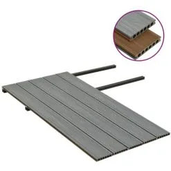 WPC Decking Boards With Accessories Brown And Grey 10 M² 2.2 M VidaXL -Indoor Flower Pot 35468760 4