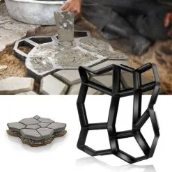 Devenirriche Forever Speed ​​sidewalk Form Paving Stone Paving Mold Pavers Pouring Sidewalks / Stepping Stones Formwork Form, 42.5 X 42.5 X 4cm
